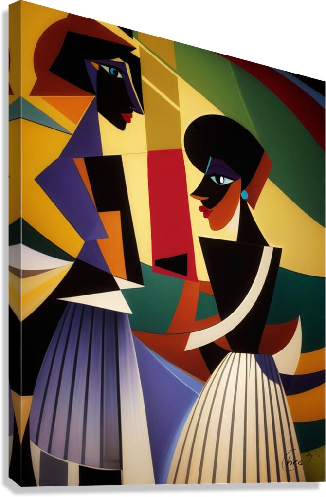Sisterhood - signed  Impression sur toile